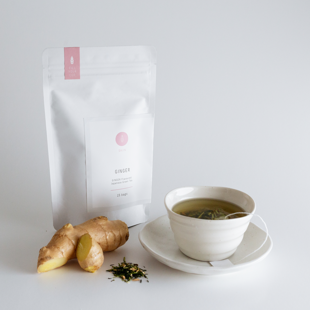 Samjin Tea GINGER – Premium Green Tea Blend - SAJIN